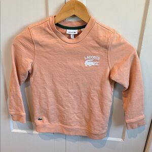 Lacoste Kids Soft Coral Sweatshirt